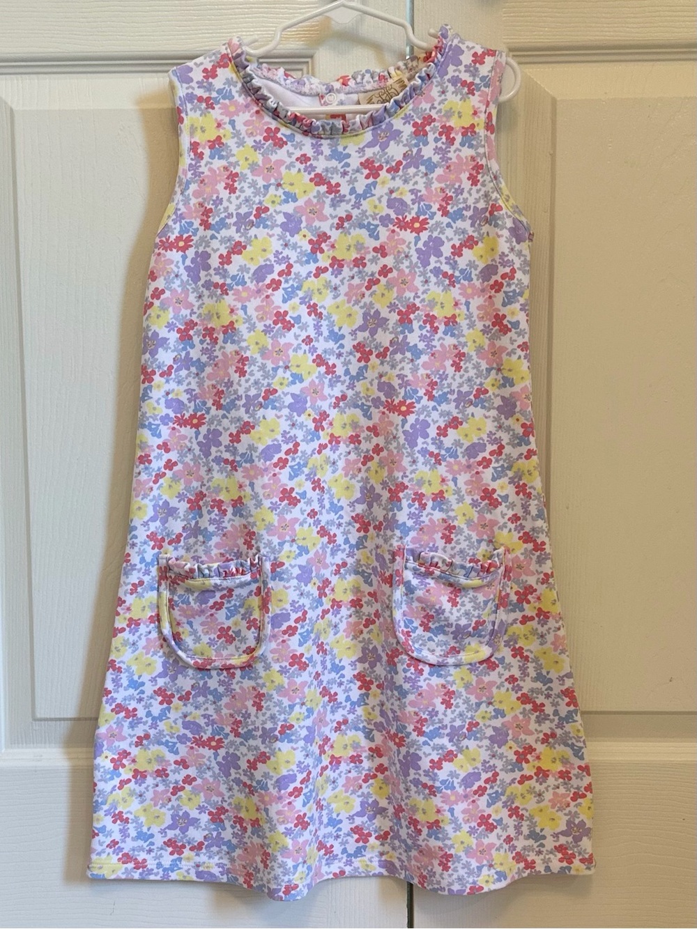 EUC TBBC Beaufort Bonnet Company sleeveless knit floral dress size 10